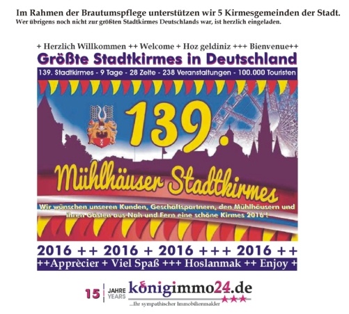 139. Mühlhäuser Stadtkirmes 2016